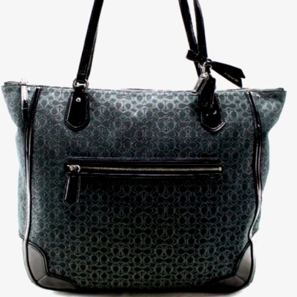 COACH Auth NWT Signature Poppy Oxford Tote Bag